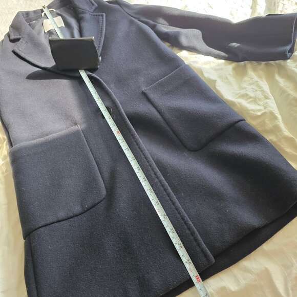 Aritzia Wilfred Jared Wool Coat - 2018 - Royal Navy - Sz XXS - Picture 12 of 16